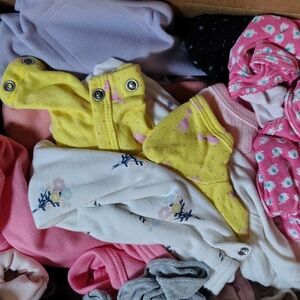 Cat & Jack Yellow and White Bodysuit Set